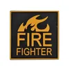 Fire Fire Fighter Patch Rescue Military Hook Back Patches Medic Tactical Emblem Combat Firefighter PVC Badges