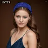 Haarclips Hnnyx Perl Fashion Stirnband für Frauen Haarband Perlen Barockkopf-Party Hoop Accessoire A153-Blue