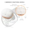 Enhancer YOUHA Electric Breast Pumps Silent Hands Free Wearable Milk Puller Portable Automatic Breastfeeding Milk Collector BPAfree