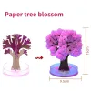 Magiczne uprawy papieru choinki kryształowe drzewa kwitną zabawki