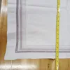 Set di 2 federe / lino bianco con federe ricamato / adattamenti (50x84 cm)