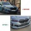 Voor BMW 1 -serie F40 M Sport Front Bumper Splitter Lip Diffuser Spoiler Protector Cover Guard Deflector 118i 120i 128ti 2020+