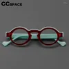 Okulary przeciwsłoneczne Ramki 57398 Vintage Octan szklanki Ramka Moda splicing Kolor okulary optyczne okrągłe okulary recepty