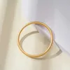 Bangle Fashion Metal Matt Surface Gold Plated Simulation Round Imiter Gold Jewelry Bangle Bracelet 240411