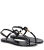 Eleganta höga sandaler tofflor glider flip-flops gyllene bokstäver slät läder sandal kvinnor skor vit svart med låda US11 röd äkta läder