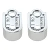 2pcs / 1pair armoire support de tige de tige de l'ajustement dia.16 mm / 0,63 pouces en alliage de zinc support de rail