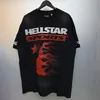 Vintage Star Shirt Designer T-shirts Men T-shirt T-shirt Graphic Vêtements Hipster Washed Fabric Street Graffiti Cracking Geometric Matter Star Shirt