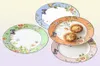 Borden European Bone China Bord Overglaz Bloemen Middag Pan Bruiloft Dinner Geschenk Set Home Modern Kitchen servies 9986627