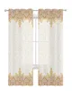Bohemia Retro Modèle de chambre à coucher ethnique Organza Voile Curtain Window Traitement Drapes en tulle rideaux pour les rideaux transparents du salon