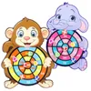 Animals Dart Board Games for Kids Montessori Target Sports Game Toys with 2 Sticky Balls Educational Games for Children Boy Girl