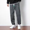 Jeans für Männer im Frühjahr 2024 Neues Oversie -Casual -Casual mit zusätzlicher dicker trendiger koreanischer Version der Jugend -Spring- und Herbstjeans