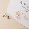 Broupe d'oreille de marque Tifanccy de luxe de qualité supérieure 925 Boucles d'oreilles souriantes Silver Feme Feme Fike Earbone Vis de haute qualité Designers Bijoux