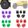 OGRC 4pcs Alüminyum 1/24 Tekerlek Rim Merkezi Kapak Adaptörü Eksenel SCX24 DEADBOLT/C10/JLU/Gladiator/Bronco Yükseltmeleri İçin M2 Somun