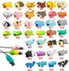 Silicone Cute Cartoon Animals Bite Cable Protector Cover Organizer Winder Management For Cell Phone Charging Cord Data Line Earpho4795591