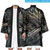 Vêtements asiatiques samurai japonais tigri tiger kimono streetwear plage cardigan yukata hommes femmes cosplay haori harajuku tops