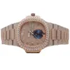Luxury Looking Fullt Watch Iced For Men Woman Woman Top CraftSmanship Unikt och dyra Mosang Diamond Watchs för Hip Hop Industrial Luxurious 27397
