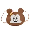 Children cartoon handbags girls single shoulder bag kids PU leather messenger bags fashion baby mini purse Z7608