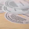 10 -stcs/lot stofbestendig sticker diy handmatige geur kaarstickers doorschijnende kaarsen ronde zwavelzuur papier label beker sticker