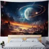Galaktisch kosmische Wandteppiche verträumte Sternen Wandteppiche Himmelshänge abstrakter Kunst Mysteriöses Schlafzimmer Wohnzimmer Home Art Dekoration R0411