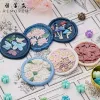 3Dエンボス加工されたワックスシールスタンプの花/蝶/蝶のスクラップブッキングのためのlotuseシーリングエンベロープ結婚式の招待状ギフト