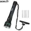 Boruit Super hell 2000 lm P70 LED -Tauch -Tauch -Taschenlampe Unterwasser 100m IPX8 wasserdicht