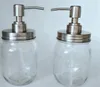 480ml Mason Jar -Seifenspender Clear Glass Jar Seifenspender mit rostsicherem Edelstahlpumpenpumpen -Seife KKA82916373214
