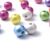 10 mm 16 mm natürliche Holzperlen Plattierung ab Farb Runde Abstandshalter Perlen für Schmuck Herstellung von DIY-Armband Halskette Accessoires 10-30pcs