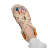 Sandały Flats Kobiety przytulne buty do chodzenia sukienki swobodne kapcie Summer 2024 Flip Flip Flops Slajdes marka marka femme