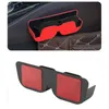 Universal Car Auto Sun Visor Glasses Box Holder Solglasögon Limskydd Box Woman and Man Car Accessoarer för RV och SUV