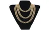 Hiphop bling modeketens sieraden heren goud zilveren miami cuban link ketting kettingen diamant ijs uit chian kettingen308d9172196