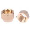 Brass Forged Hex Nut For 45Degree SAE 1/4" 3/8" 1/2" 5/8" 3/4" Inch Flare Pipe Fitting Adapter Air Conditioner Copper Tube