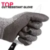 NMSafety Coup Res résistant Glove Glove Glove Danding Butcher Labor Glove Glove Hppe Anti Cut Safety Glove