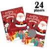 Décoration de fête 24pcs / set de Noël pour thème de Noël cartes de tombola décor de bricolage de vacances