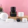 30 stcs 10g 20 g 30 g 50g 100 g cosmetische crème potje leeg plastic make -up monster fles navulbare cosmetische container wit zwart