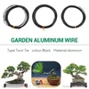 Dekorative Teller 9 Bonsai -Drähte Anodierte Aluminium -Trainingsdraht mit 3 Größen (1,0 mm 1,5 2,0 mm) Gesamt 147 Fuß (schwarz)