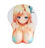 Creative Cartoon Anime 3D Chest Silicone Mouse Pad Wrist Rest Support AU09 19 Dropship 2106152532930