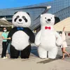 Mascotte gigante per adulti indossabili panda gonfiabile per carnivale costume polare orso stadio set di performance mardi gras festa di compleanno