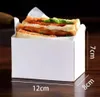 Sandwich Kraft Paper Dikke Toast Pack Breakfast Packaging Box Hamburger Vet Vet Paper Trade Geschenkomschakeling