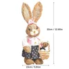 Party Decoration Straw Easter Simulation Cartoon Animal Home Ornament Editing Happy Gift 2024