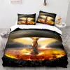 Explode Duvet Cover Orange Firework arancione a forma di disastro tema King Queen size for Kid boy Girl Adulti per la decorazione della camera da letto