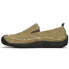 Casual schoenen Golden Sapling slip-on loafers mannen retro echte lederen flats mode mocassins vrijetijds feestschoen heren loafer