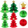 Papéis de parede 6 PCs Mesa de decoração de árvore de natal