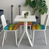 Pokrywa krzesełka kwadratowa poduszka pokrywka kolorowe drewniane deski kuchenne siedziska jadalne