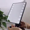 16 LED Lighted Makeup Vanity Mirror 360 °Rotating with Touch Sensor Dimming, Adjustable Rotation, Portable Cosmetic Mirror