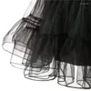 التنانير 65cm 50s الرجعية السوداء السوداء أسفل الأرجوحة خمر petticoat فاخرة Net Rockabilly tutu pettiscirt