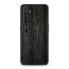 Резные деревянные чехлы для Oppo Realme 9 8 7 6 GT2 Pro Plus 5G Phone Cover Realme 8i 9i C25 C21 C11 C3 Черный мягкий мягкий силиконовый фонд кока