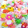 One Box mixed Random Shape Kawaii Resina Uil Art Charms 3D Sobremesa colorida Animais de flores Design Decorações de strassina de unhas 240410