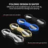Folding Scissors Safe Portable Keychain Trip Scissors Cutter, Safety Portable Travel Trip Scissors Used for Home Office Fishing