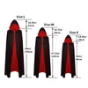 Anime Black Vampire Bat Cape Halloween Robe Cosplay Costume