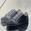 Sapatos casuais marcas de luxo solas vermelhas de baixo top